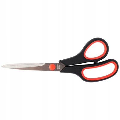Nożyczki D.RECT 21cm czarno-czerwone