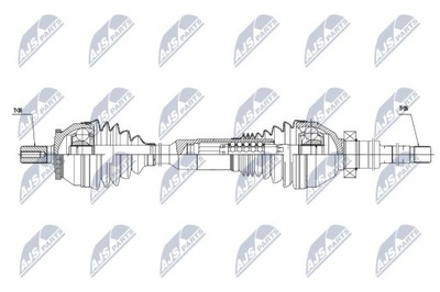 HALF-AXLE PROPULSION VOLVO XC90 2.4D D5, 2.5T T5 2002-08  