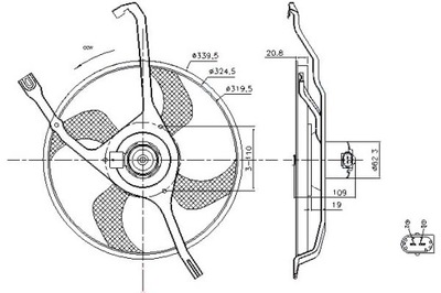 Nissens вентилятор радіатора citroen c2 1.6 vts j фото №1