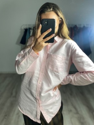 Bawełniana różowa koszula r M H&M