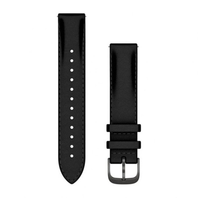 Garmin Paski Quick Release 18mm - Czarny skórzany, 010-12932-61