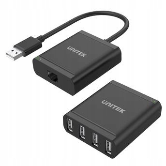 Przedłużacz USB 2.0 po skrętce 4xUSB Unitek Y-2516