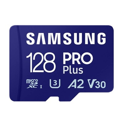 SAMSUNG PRO PLUS KARTA PAMIĘCI MICRO SDXC DO TELEFONU 128 GB 180MB/S U3 V30