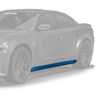 Накладки порогові пороги - kpl. dodge charger 2015-2023 widebody фото №1