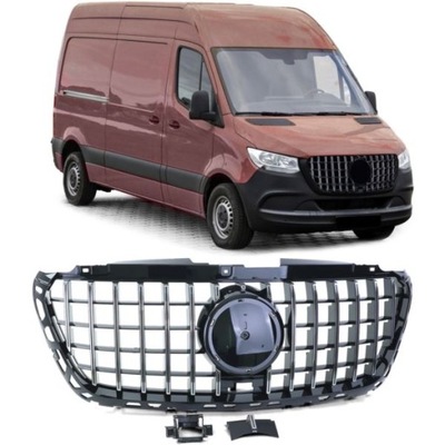 RADIATOR GRILLE MERCEDES SPRINTER W907 2018-2022 CHROME GT - milautoparts-fr.ukrlive.com