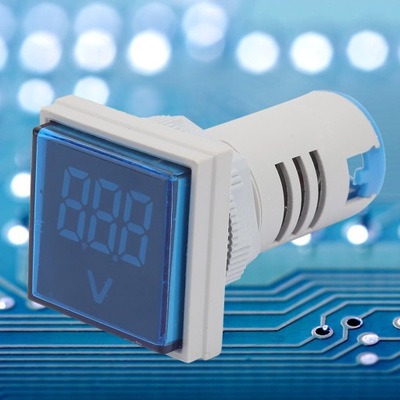 Kwadratowy wyświetlacz LED 60-500 V Wskaźnik sygnału napięcia AC LD