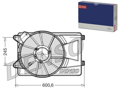 Denso der09305 вентилятор, охлаждение двигателя фото №1