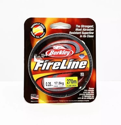 PLECIONKA FIRELINE FLAME GREEN 270M 0.25MM BARKLEY