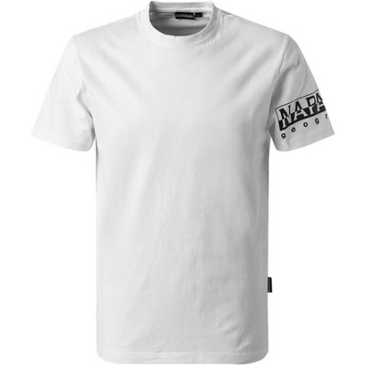 T-shirt Męski Napapijri NP0A4H9B002 SADAS SS 1 Biały XL