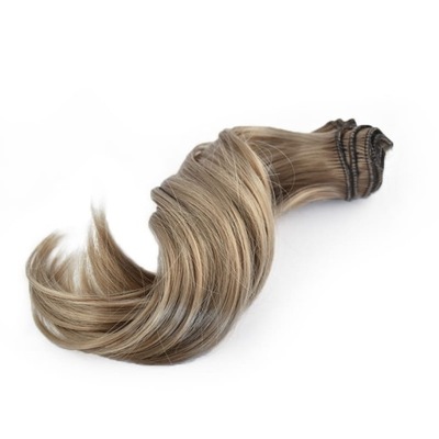 Włosy dla lalek falowane ok. 20 cm ciemny blond