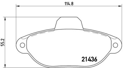 ZAPATAS DE FRENADO BREMBO P23160 21436170  