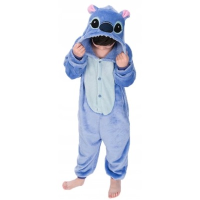 STITCH STICZ DRES ONESIE PIŻAMA DZIECIĘCA Dziecięce 100-140cm 