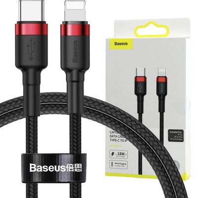 Kabel USB-C / Lightning, Baseus Cafule, 18W, 1m