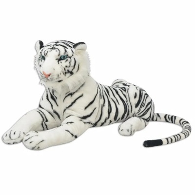Pluszowy tygrys XXL, biały