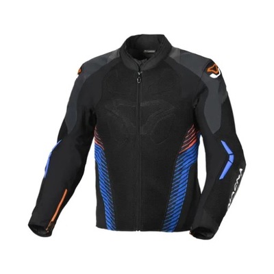 MACNA КУРТКА (MESH) NOVIC MOTORCYCLE JACKET BLACK/BLUE/ORANGE КОЛІС