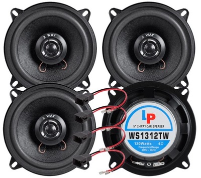 ALTAVOCES DE AUTOMÓVIL 13 CM RENAULT CLIO 2 3 LAGUNA MEGANE 2 PARTE DELANTERA + PARTE TRASERA  