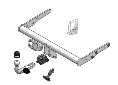 Zestaw zaczepu przyczepy BRINK 468400