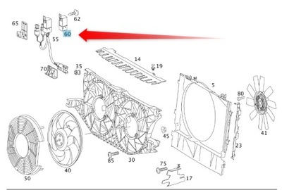 RELAY KLIM MERC SPRINTER VITO A6399820023  