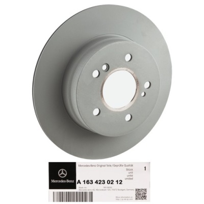 Диск тормозная mercedes оригинальный номер задний a1634230212 ml w163 фото №1
