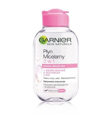 Garnier Skin Naturals płyn micelarny 3w1 skóra wrażliwa 100ml