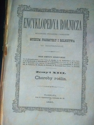 Encyklopedya Rolnicza Zesz. 13 Choroby roślin 1890