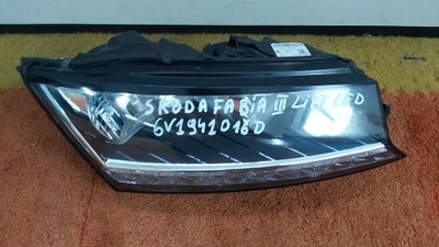 Skoda fabia iii lift лампа led правий перед фото №1