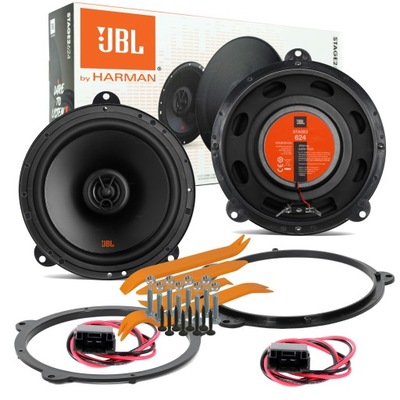 JBL STAGE2 624 ALTAVOCES BMW 3 E46 PARTE DELANTERA DISTANCIAS  