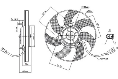 NISSENS VENTILADOR DEL RADIADOR L/P AUDI A1 A3 TT SEAT ALTEA ALTEA XL  