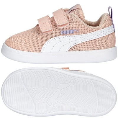 buty dziecięce puma courtflex v2 mesh sportowe