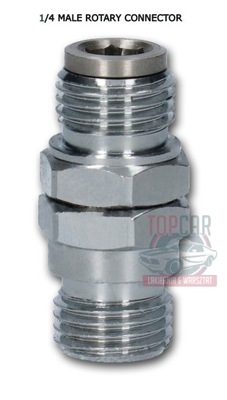 KRÓCIEC OBROTOWY 1/4 GZ GWINT ZEWNĘTRZNY