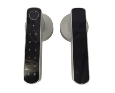 DNT000014 KLAMKA DO DRZWI Z CZYTNIKIEM LINII PAPILARNYCH FI182