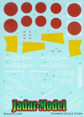 Techmod 72149 1/72 Mitsubishi G4M1 Betty