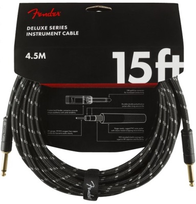 FENDER DELUXE 15 INST CABLE BTWD KABEL GITAROWY 4.5m PRZEWÓD DO GITARY JACK