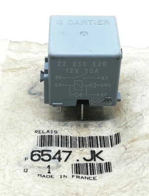 Реле сигналізація 12v citroen saxo 6547jk oe! фото №1