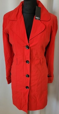 Płaszcz trencz M&Co. 40 L casual NOWY czerwony