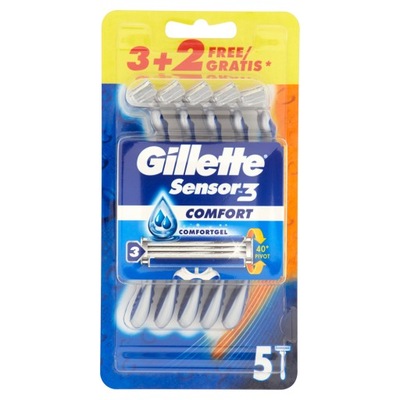 Gillette Sensor3 Comfort Maszynki do golenia 5szt