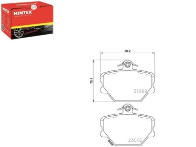 Mintex гальмівні колодки гальмівні smart кабріолет  0.7 450.452. фото №1
