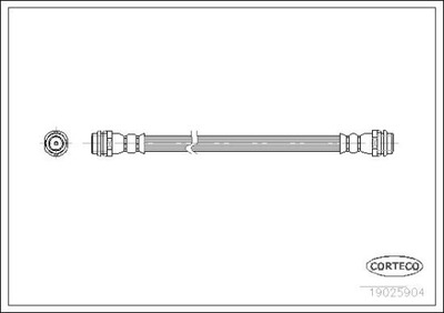 CORTECO CABLE BRAKE REAR AUDI A3 8L1 TT 8N3  