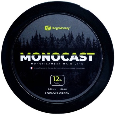 Żyłka Główna Mono RidgeMonkey Monocast Line 0.30 mm 12 lb 1000 m