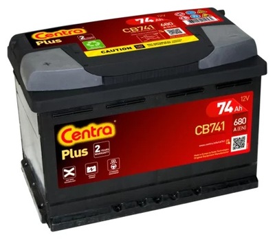 CENTRA CB741 АКУМУЛЯТОР CENTRA PLUS L+ 74AH/680