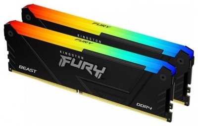 Pamięć RAM Kingston Fury Beast RGB 16GB [2x8GB 3200MHz DDR4 CL16 DIMM]