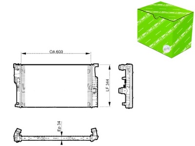 AUŠINTUVAS VARIKLIO VANDENS BMW 2 F22 F87 3.0 11.15-06.18 VALEO 