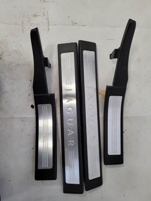 Накладки пороговые порог kpl jaguar xf 250 x250 2013 фото №1