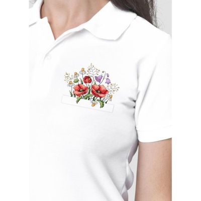 Zestaw do haftu - Naszywka - Maki