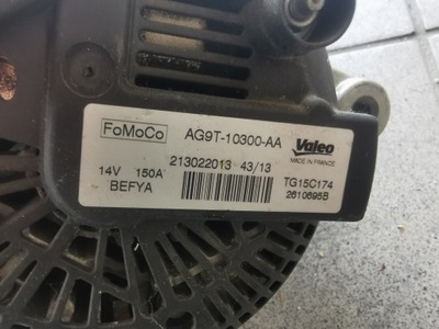 FORD KUGA FOCUS 1.5 ELECTRIC GENERATOR AV6N-10300-GD 12-17 GOOD CONDITION !!!  