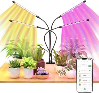 LAMPKA LED GROW DO UPRAWY WZROSTU ROŚLIN MAXCIO STEROWANIE PRZEZ APLIKACJĘ