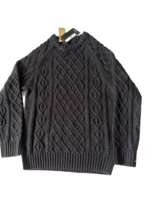 sweter INDICODE L ciepły czarny gruby