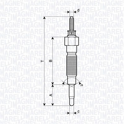 MAGNETI MARELLI 062900132304 ŽVAKĖ KAITINIMO 