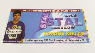 bilet STAL Rzeszów - KORONA Kielce 3 Liga