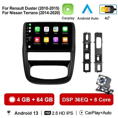 RADIO DE AUTOMÓVIL CON SYSTEMEM ANDROID 13 ANDROID AUTO PARA RENAULT DUSTER 1 2010-2015 CARPLAY  